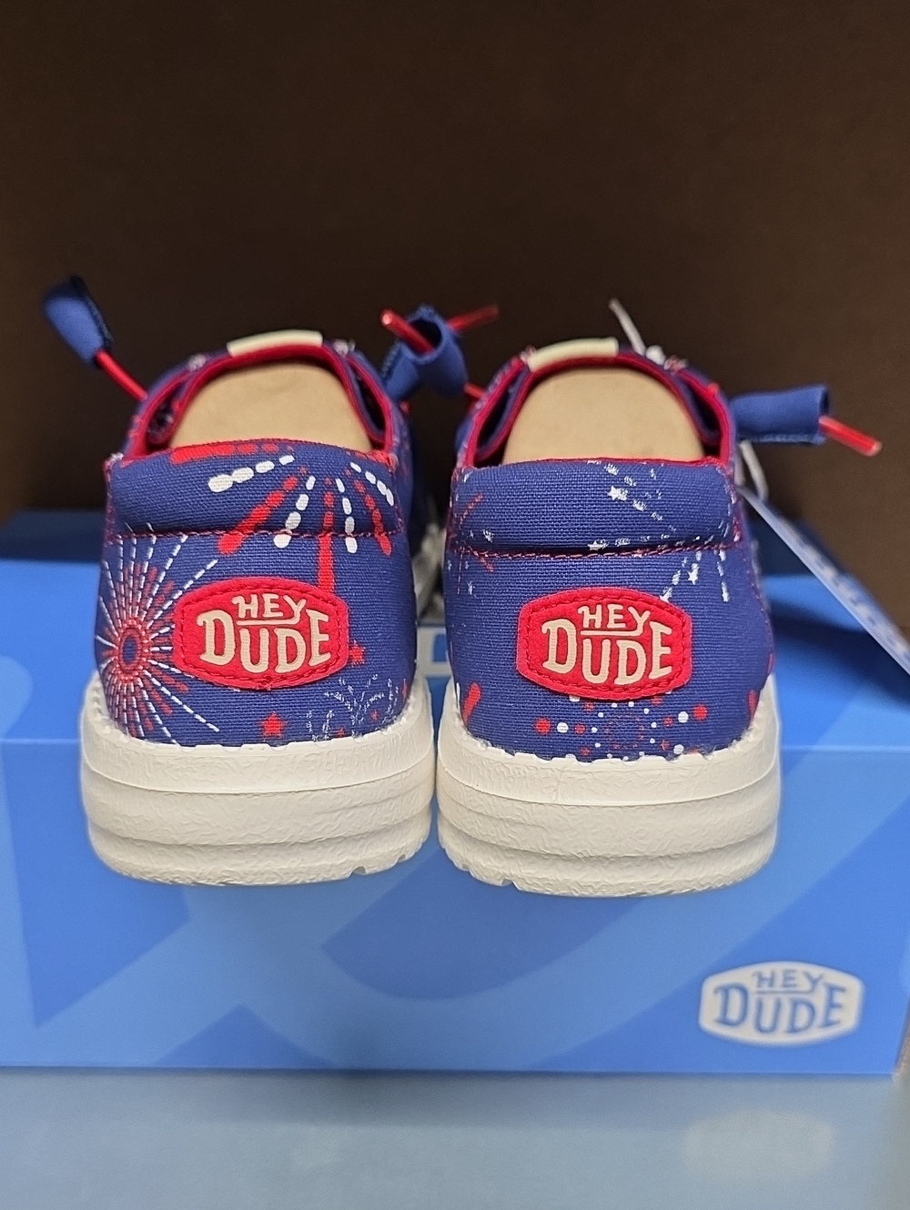 Hey Dude Wendy Fireworks Navy Slip-On Loafers - Picture 4 of 5